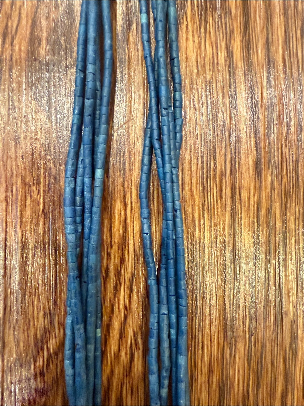 Boho Lapis and Silver Tone Statement Necklace - Blue - Picture 7 of 8
